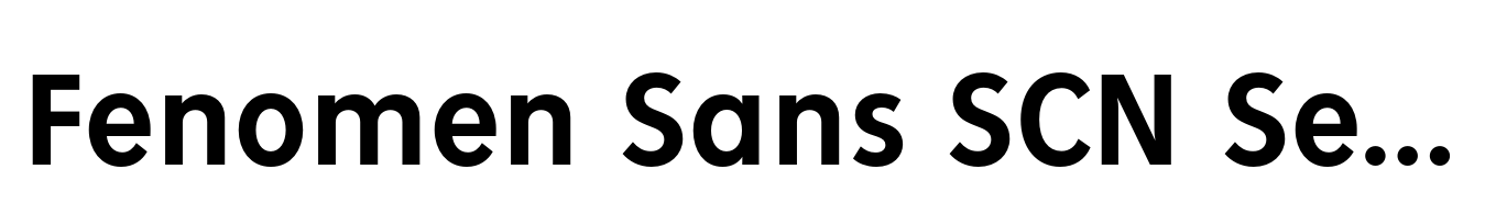 Fenomen Sans SCN Semi Bold